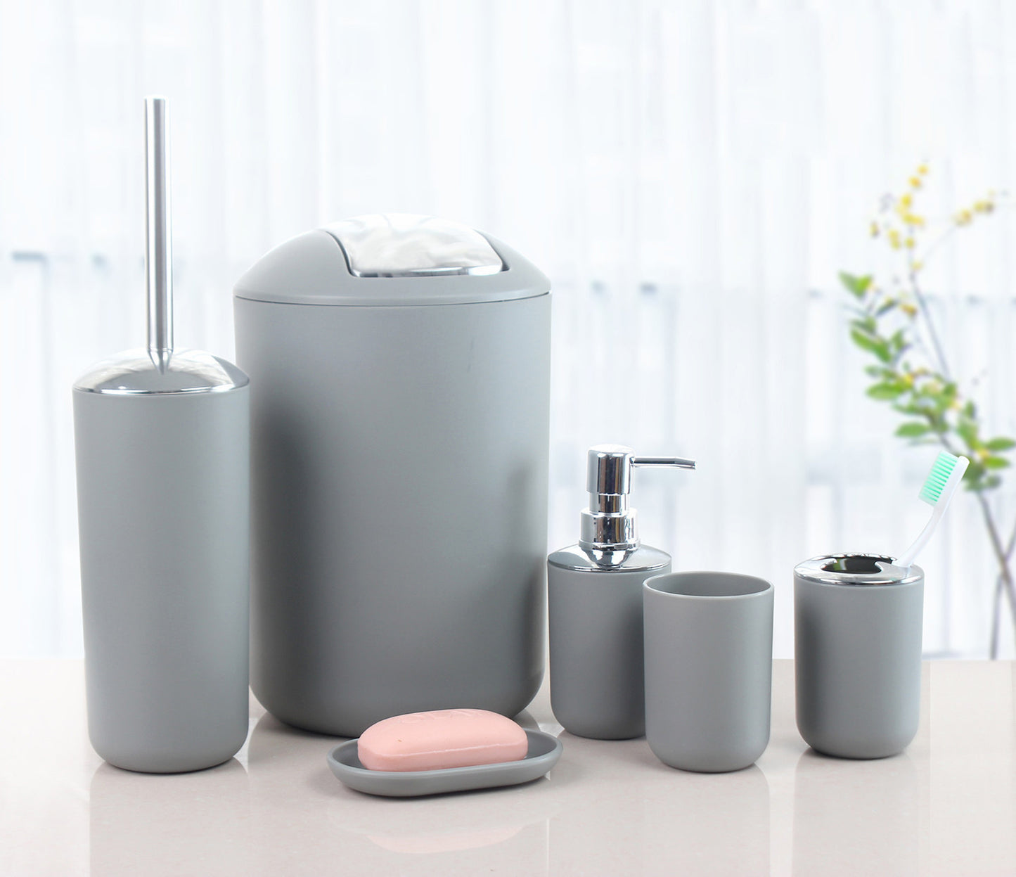 6-Piece Bathroom Accessory Set